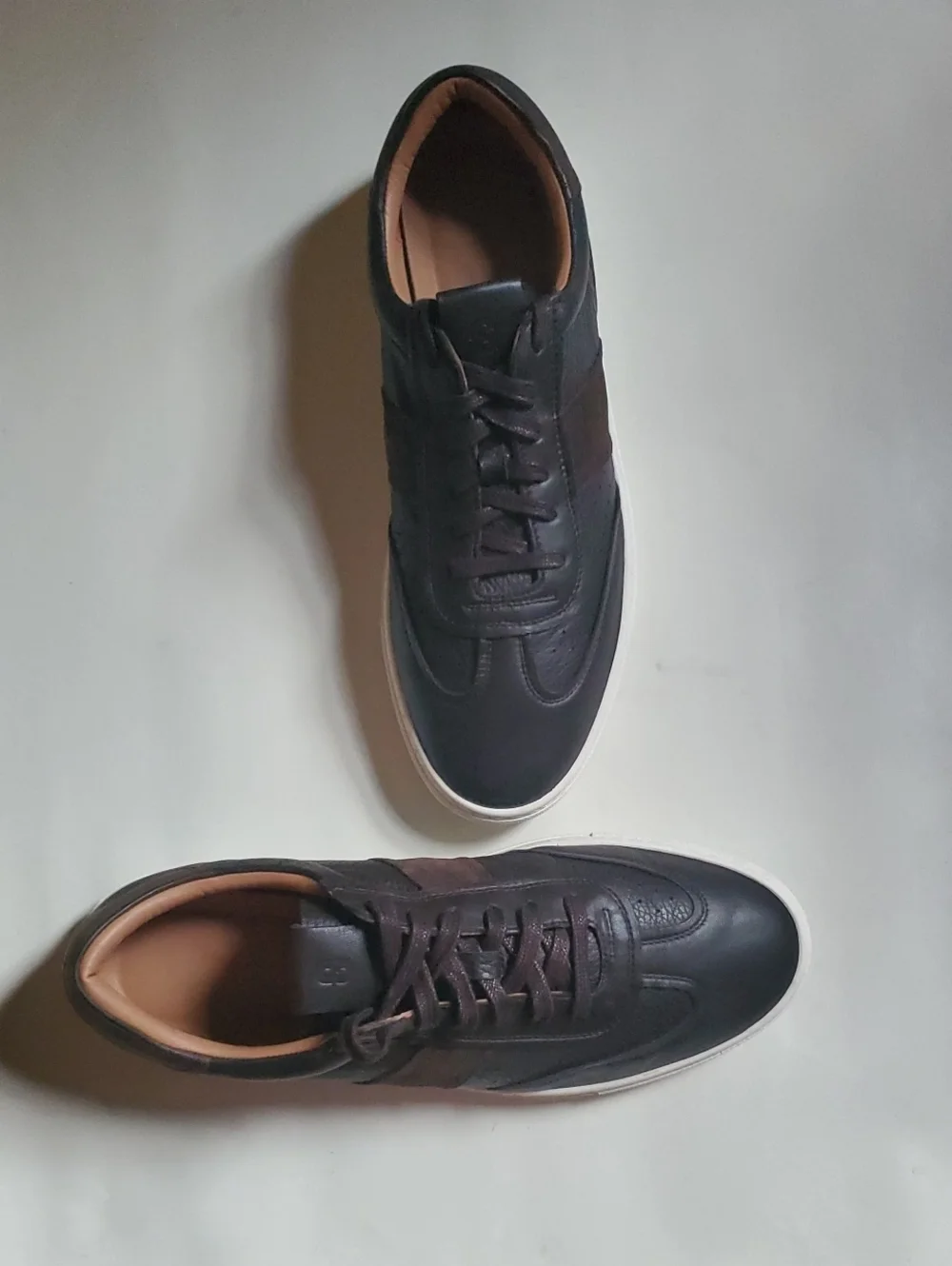 Greats Charlie Men's Leather Low-Top Sneakers with Tan Lining